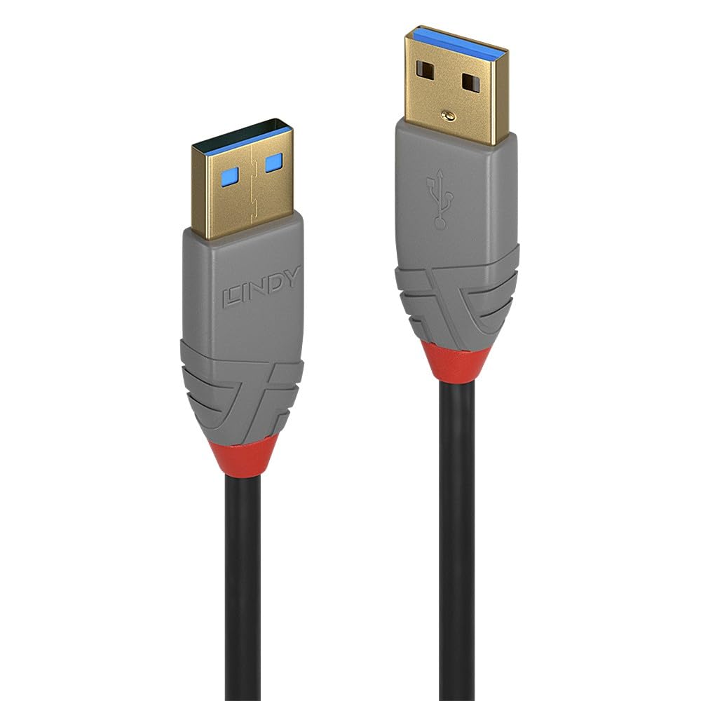 Amazon.com: LINDY 0.5m USB 3.2 Type A to A Cable, 5Gbps, Anthra